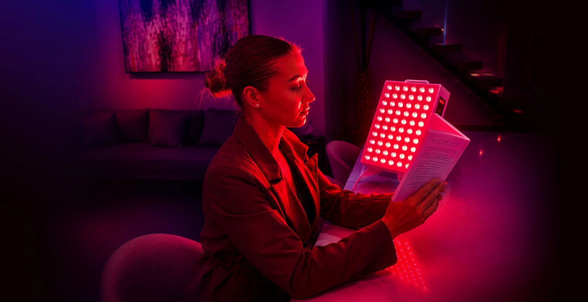 Red Light Therapy Panel Nova 300 with Stand | 60 LED Compact